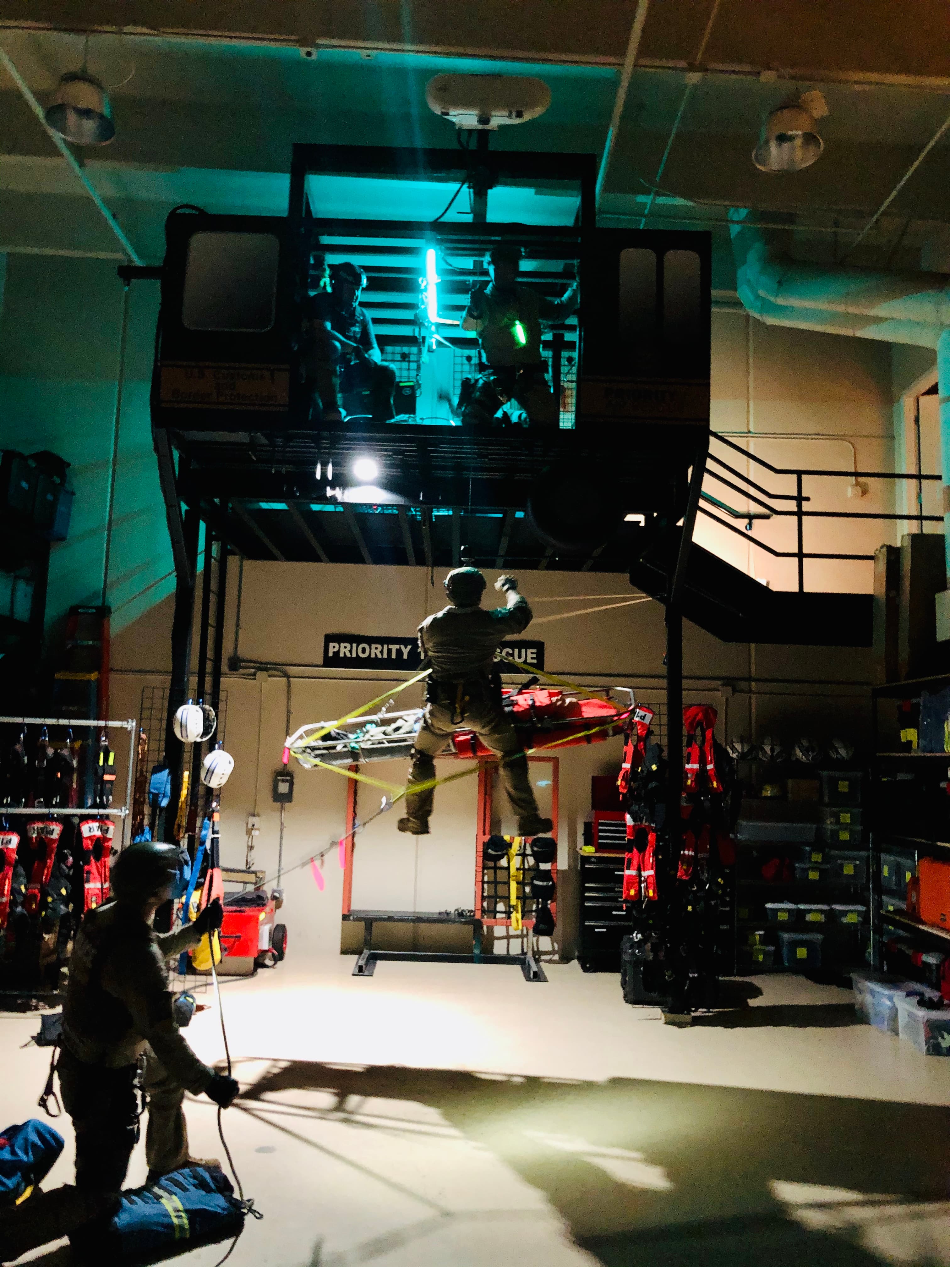 Crew training in progress at P1AR facility