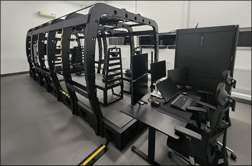 AAMS simulator full rig with instructor operating station